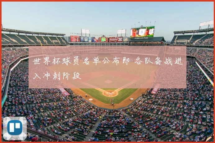 世界杯球员名单公布即 各队备战进入冲刺阶段
